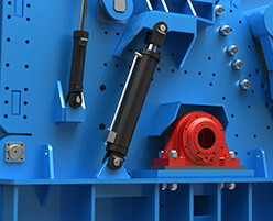 金屬粉碎機液壓開蓋