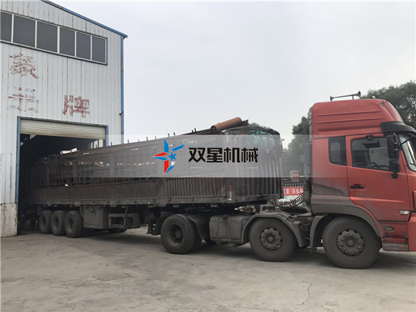 皓星廢<a href='http://m.greeniq-systems.com/' target='_blank'><span>金屬粉碎機(jī)</span></a>設(shè)備生產(chǎn)線發(fā)貨現(xiàn)場