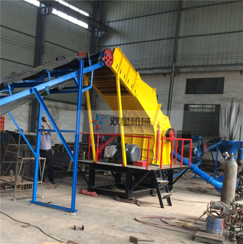 皓星<a href='http://m.greeniq-systems.com/1/54.html' target='_blank'><span>廢鋁粉碎機(jī)</span></a>生產(chǎn)線安裝現(xiàn)場(chǎng)